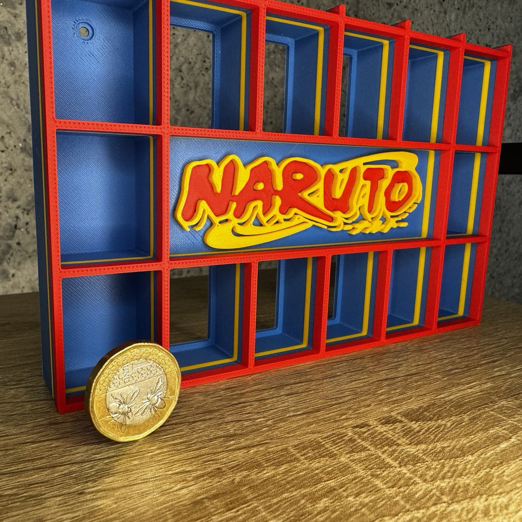 Display Shelf Organizer for 20 Bitty Pop boxes — Naruto themed