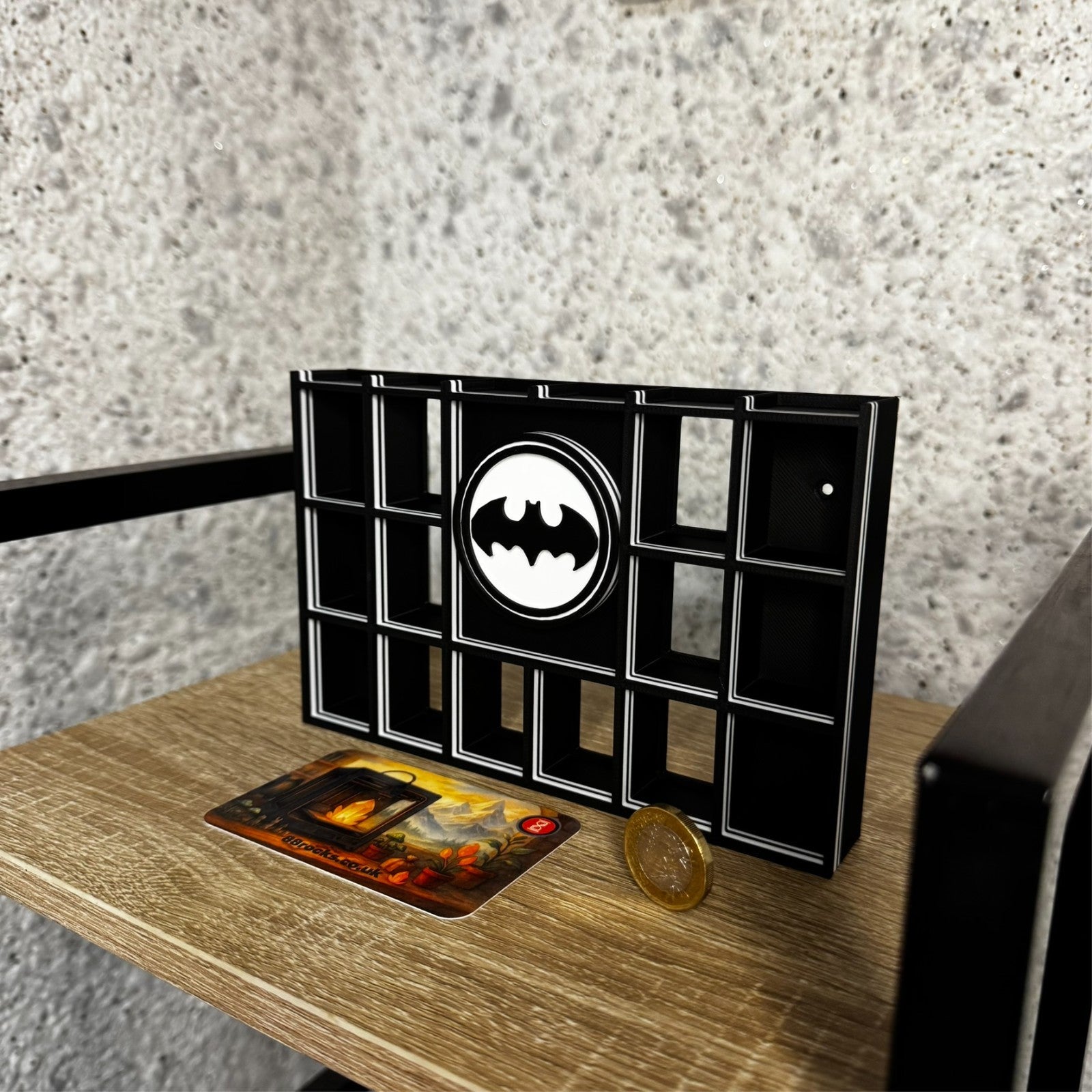 Display Shelf for Bitty Pop Batman themed organizer 20 slots