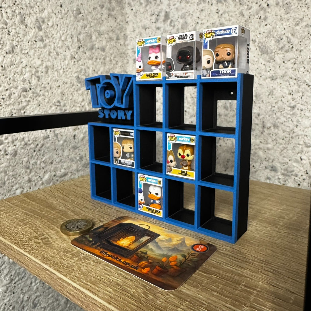 Display Shelf for Bitty Pop Toy Story themed 16 slots organizer