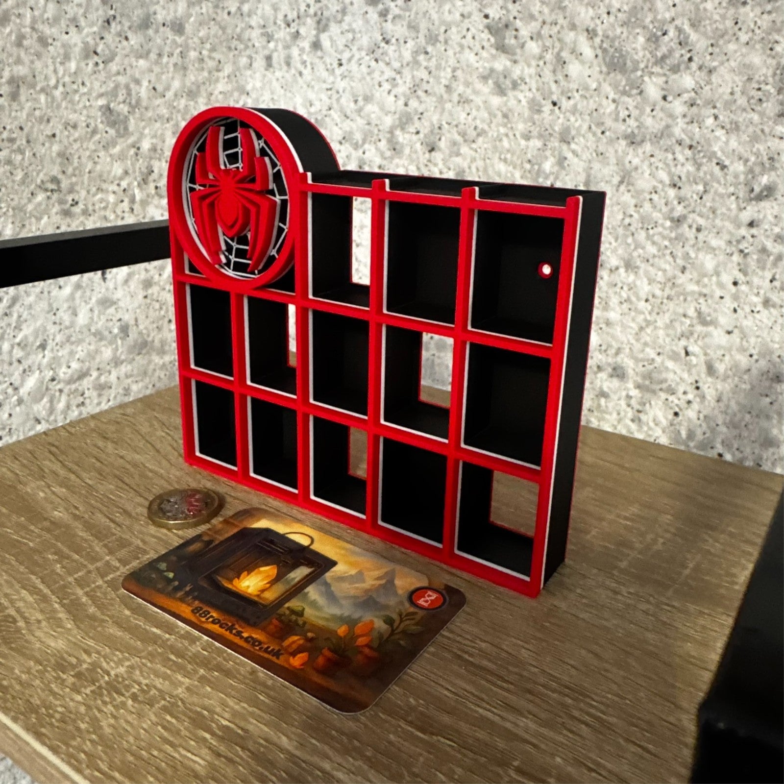 Display Shelf for Bitty Pop Spiderman themed 16 slots unit