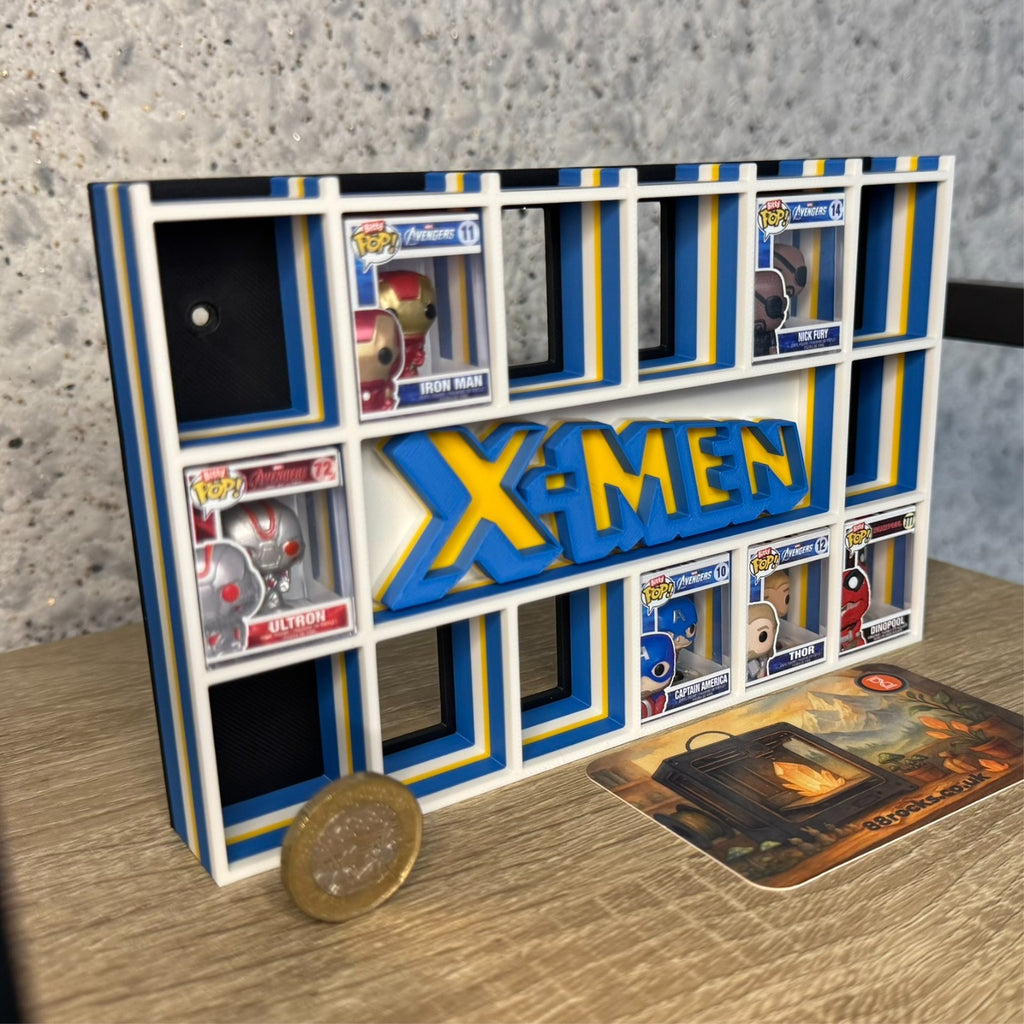 Display Shelf Organizer for 20 Bitty Pop boxes X Men themed