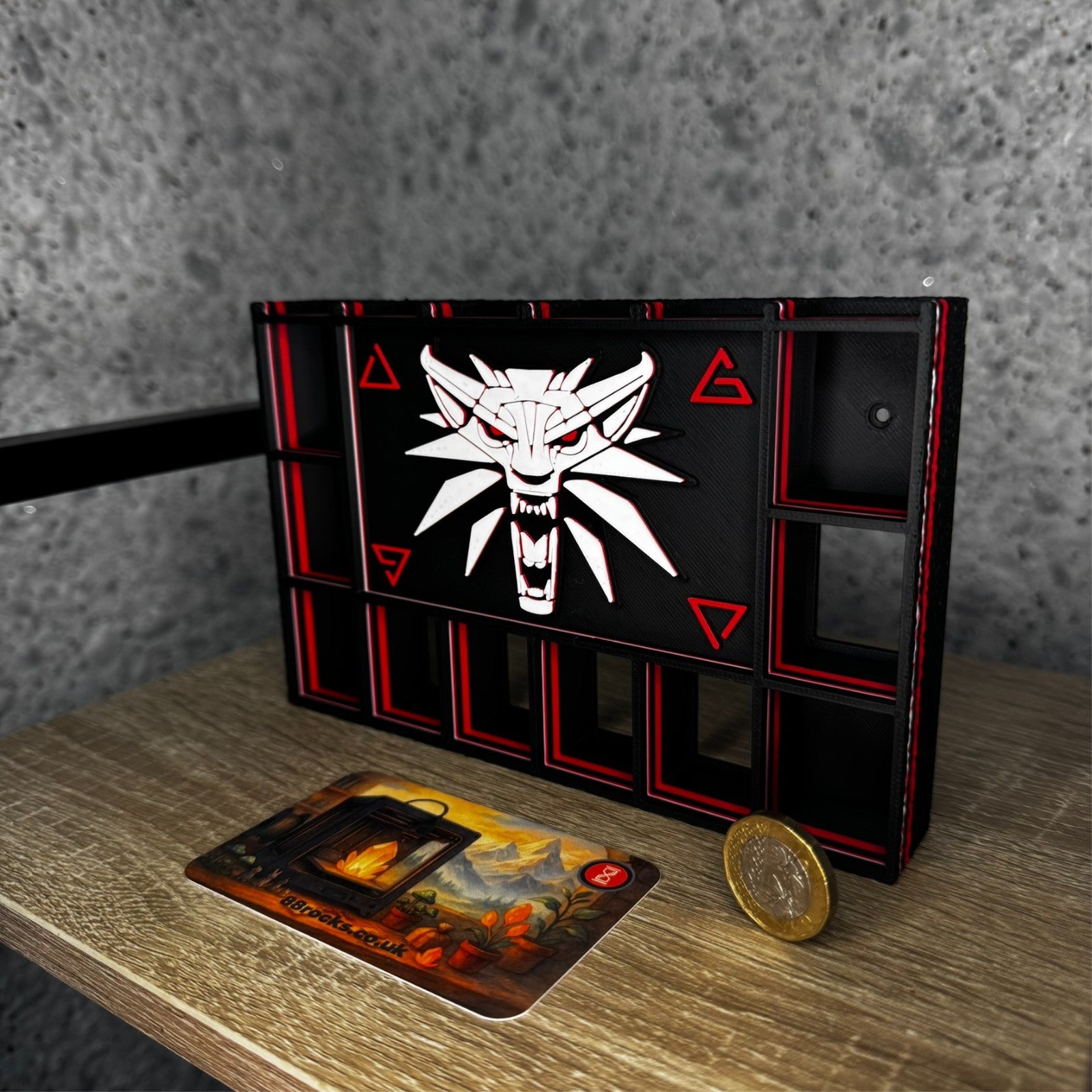 Display Shelf for Bitty Pop The Witcher themed, 16 slots