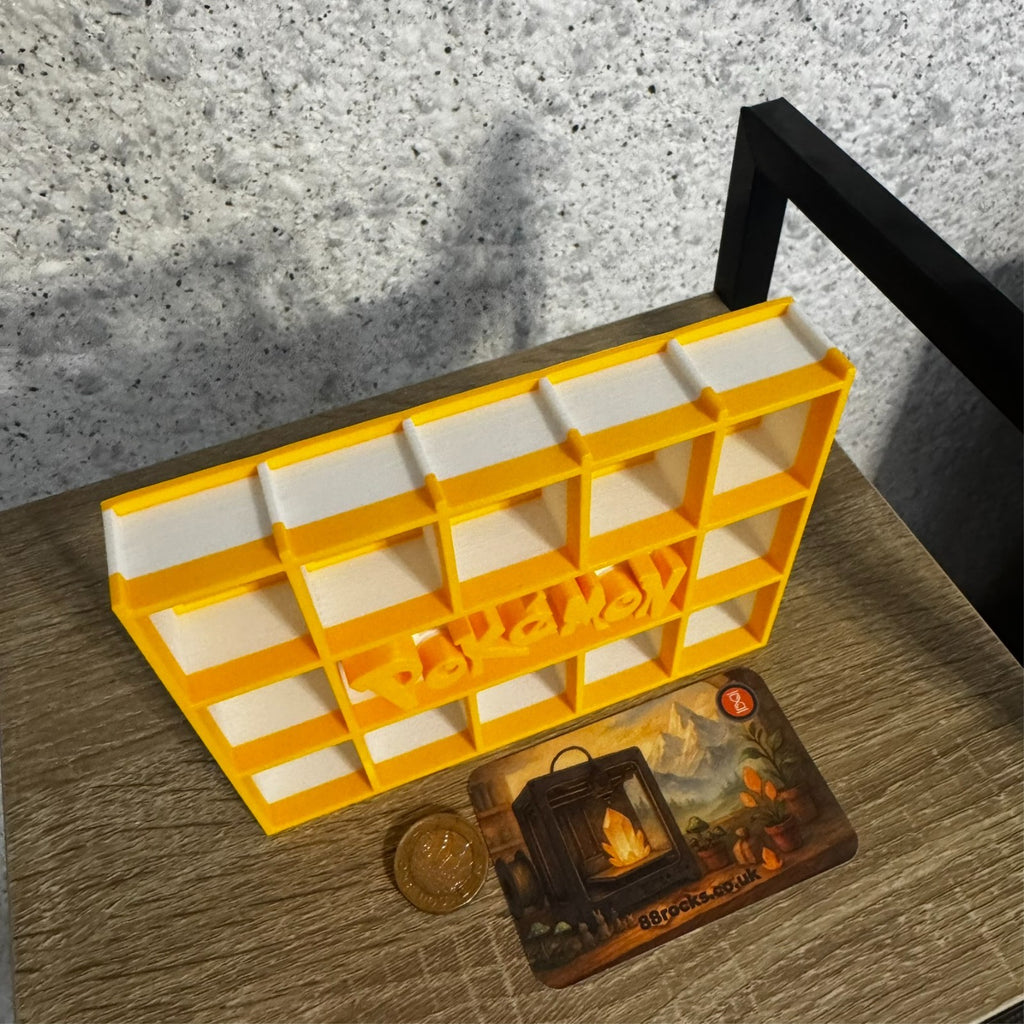 Display Shelf for Bitty Pop Pokemon themed  17 slots stand organizer