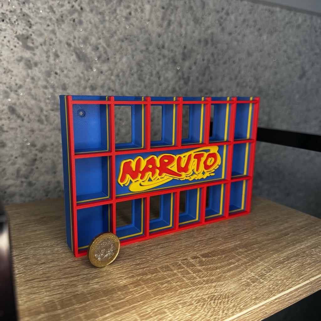 Display Shelf Organizer for 20 Bitty Pop boxes — Naruto themed
