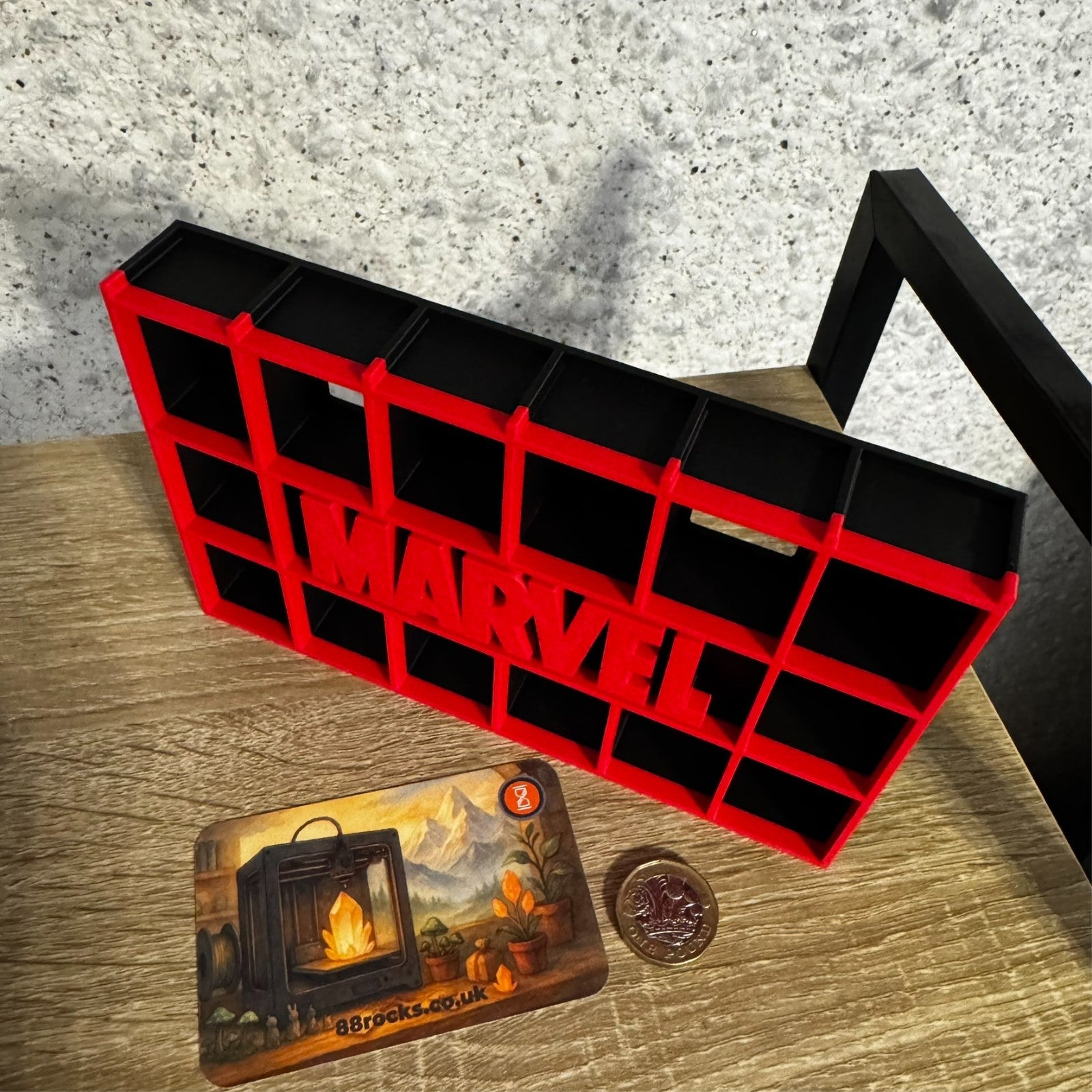 Display Shelf Bitty Pop Marvel themed 20 slots organizer