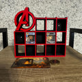 Display Shelf for Bitty Pop Avengers themed 16 slots stand organizer Red Black