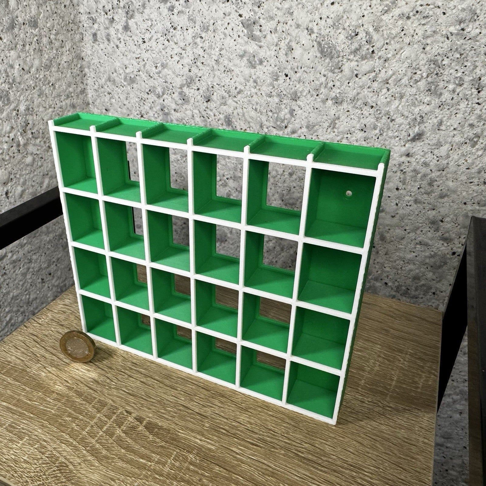 Display Shelf for Bitty Pop Boxes 30 slots organizer  Bamboo Green