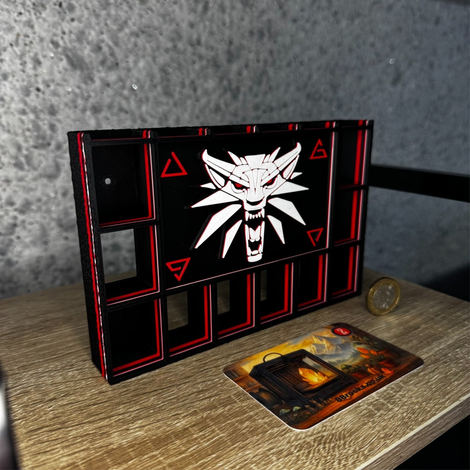 Display Shelf for Bitty Pop The Witcher themed, 16 slots