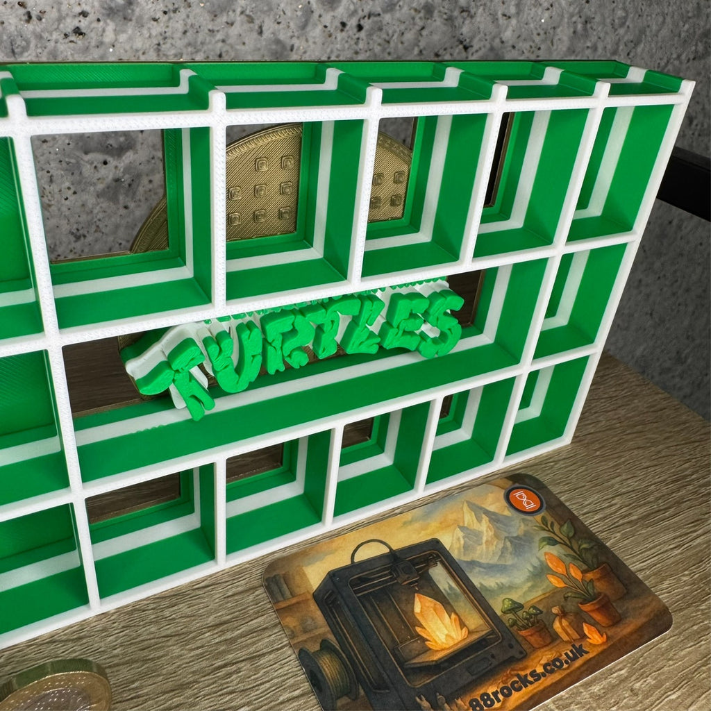Display Shelf Organizer for 20 Bitty Pop Boxes Ninja Turtles themed