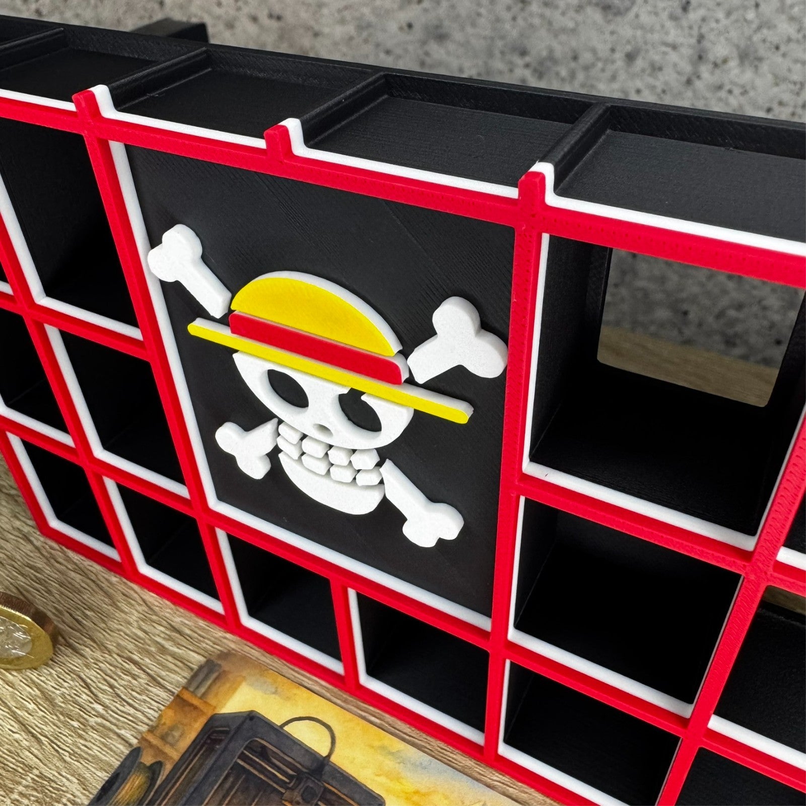 Shelf for Bitty Pop collection in One Piece theme
