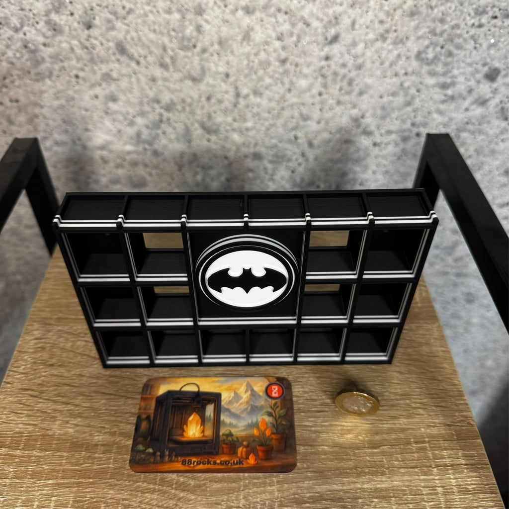 Display Shelf for Bitty Pop Batman themed organizer 20 slots