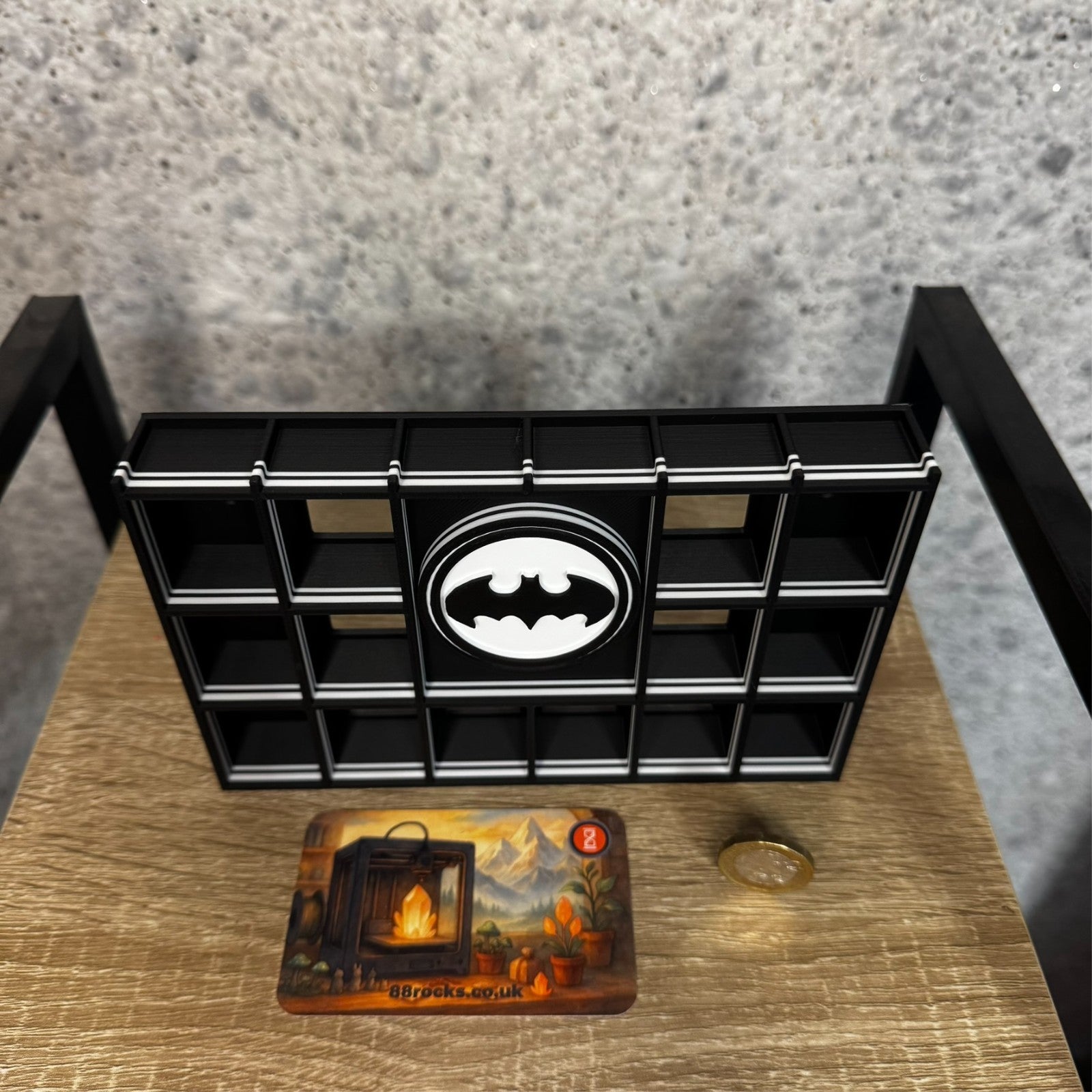 Display Shelf for Bitty Pop Batman themed organizer 20 slots