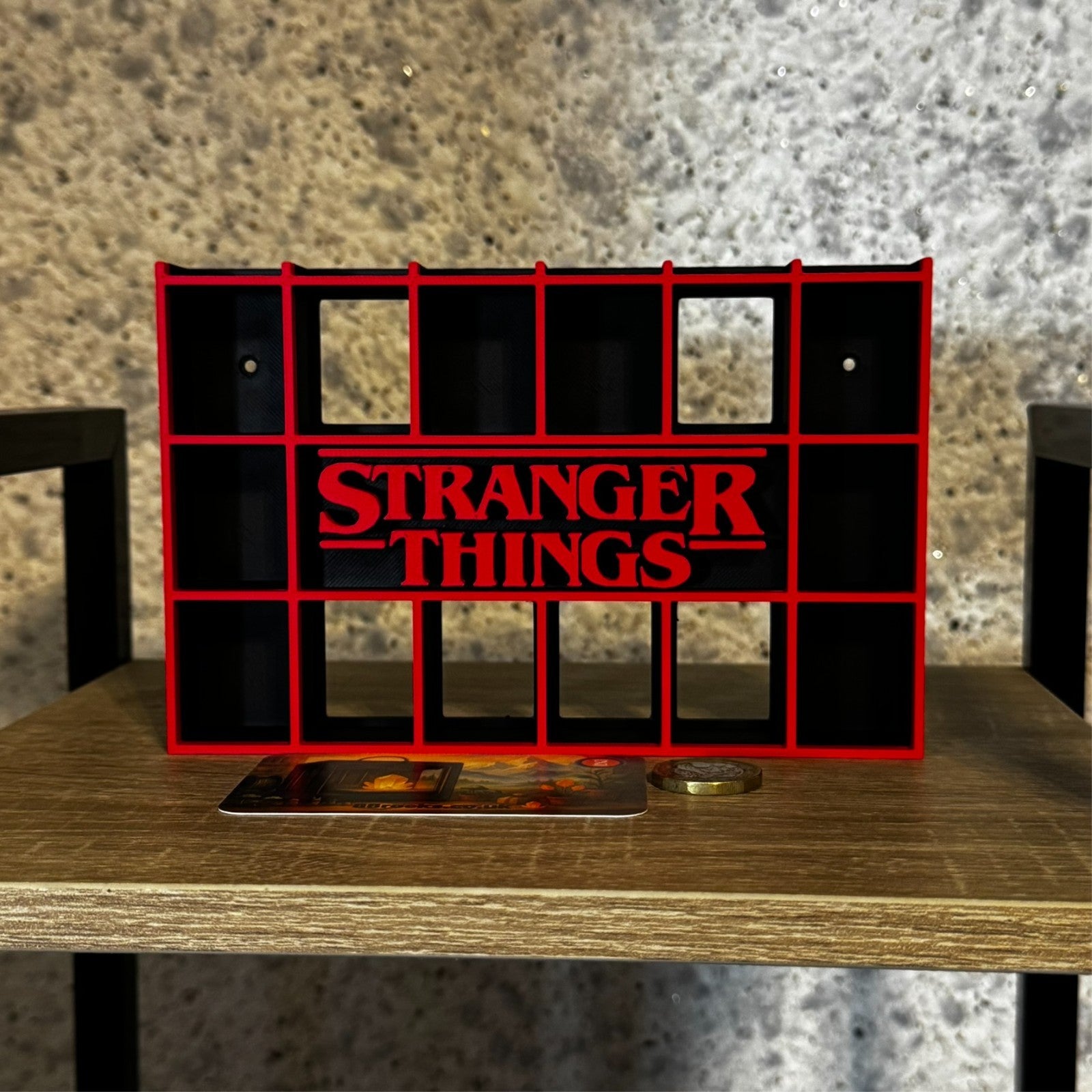 Display Shelf for Bitty Pop Stranger things themed 20 slots organizer
