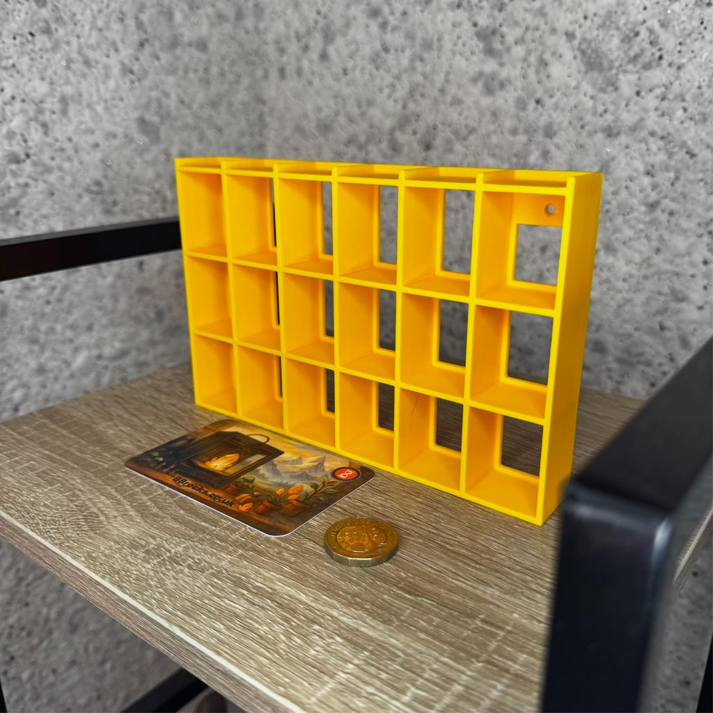 Display Shelf for Bitty Pop 24 slots yellow unit