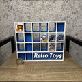 Display Shelf Organizer for 20 Bitty Pop boxes — Retro Toys themed