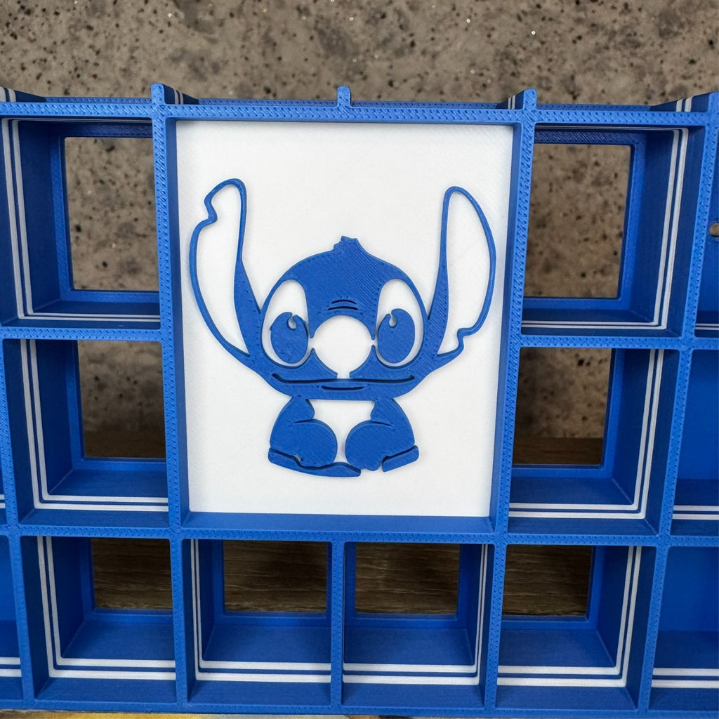 Display Shelf for Bitty Pop in Stitch Theme 20 Slots organizer