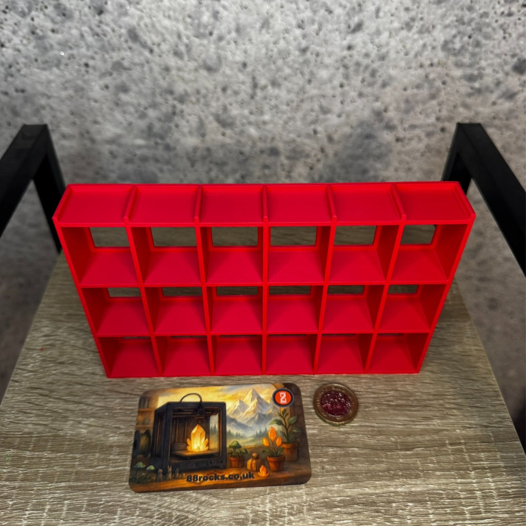 Display shelf for Bitty Pop 24 slots red unit