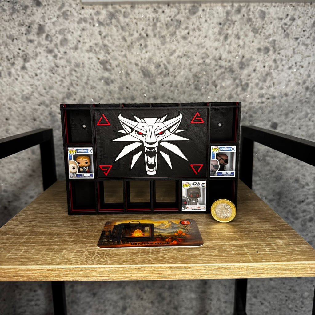 Display Shelf for Bitty Pop The Witcher themed, 16 slots