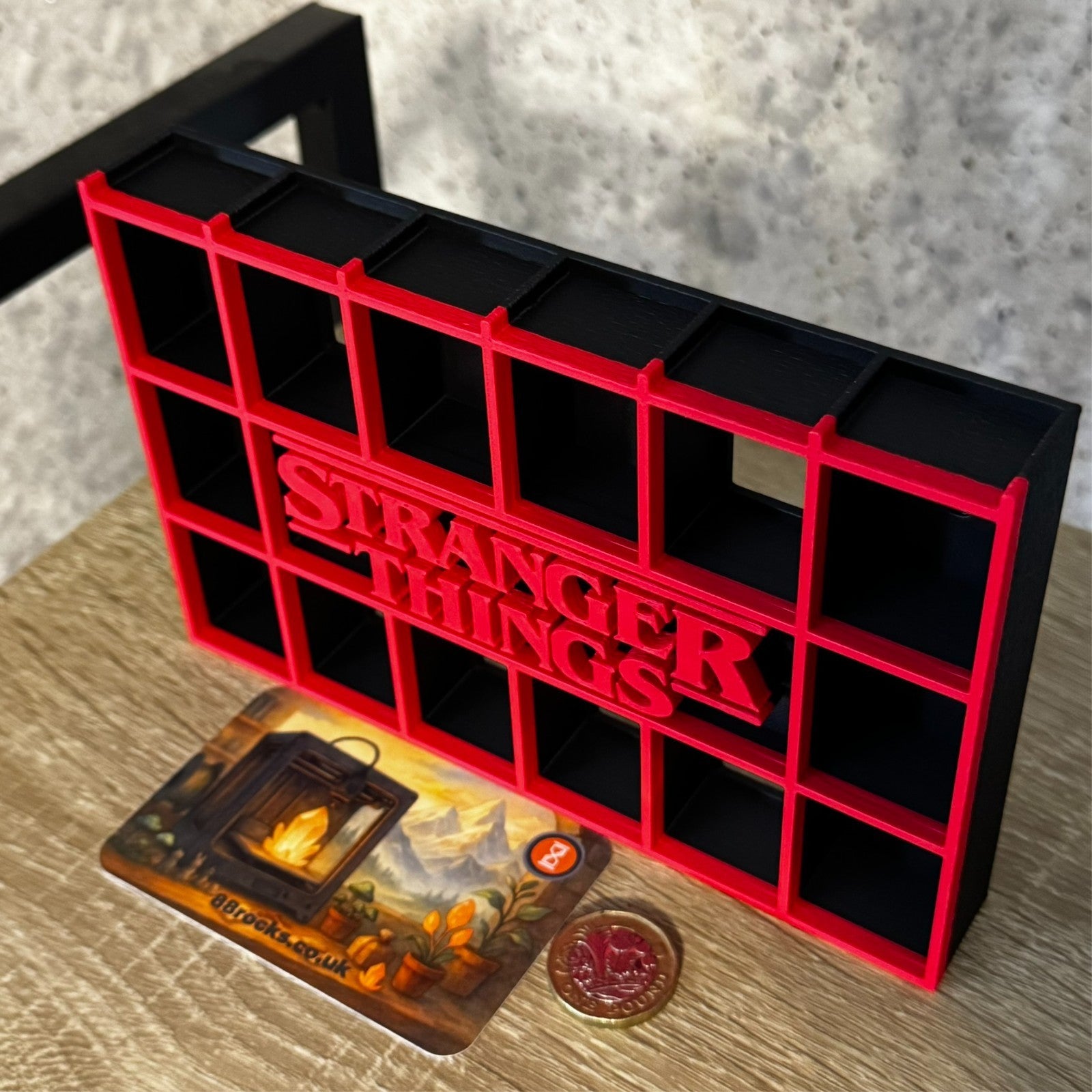 Display Shelf for Bitty Pop Stranger things themed 20 slots organizer
