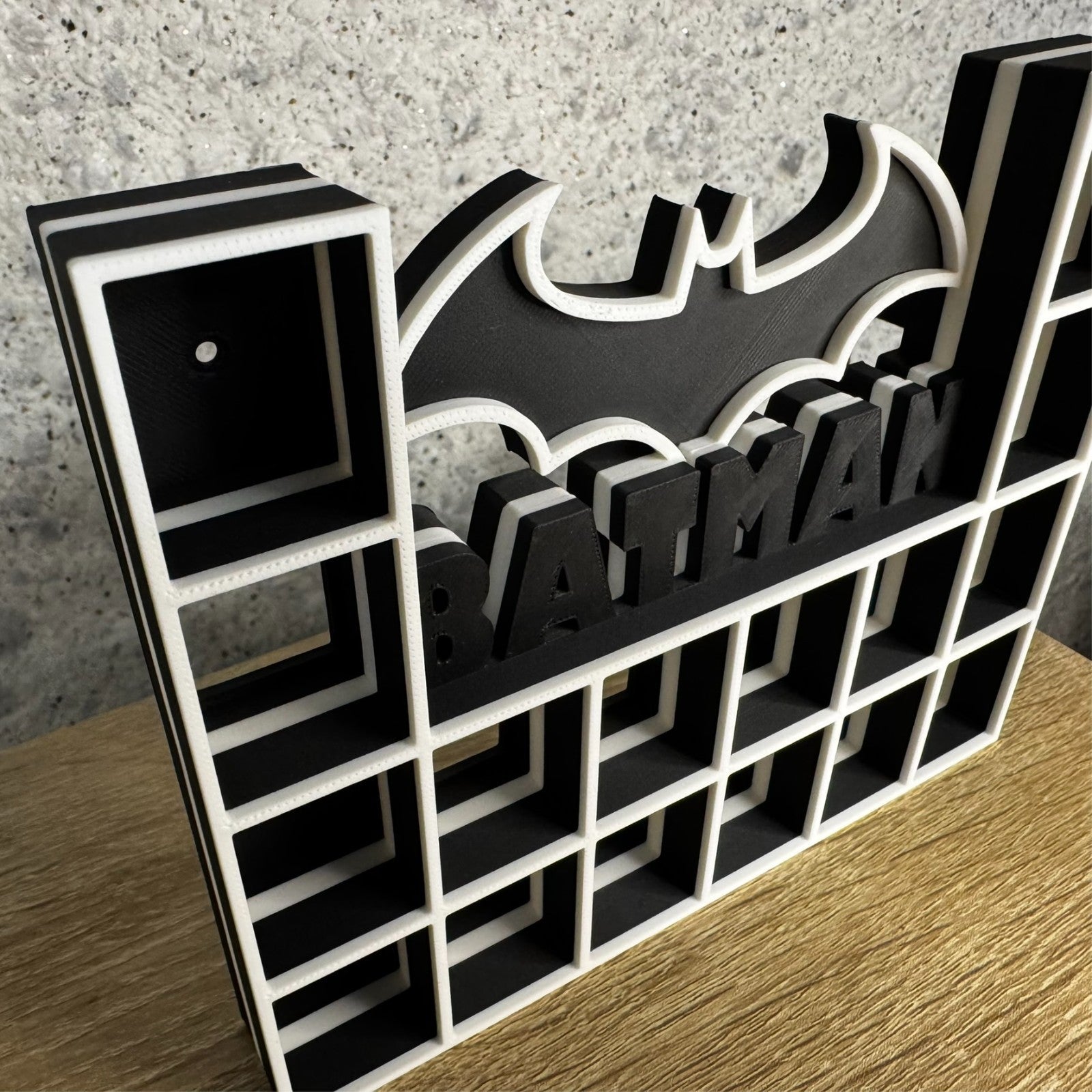 Display Shelf Organizer for 16 Bitty Pop boxes — Batman themed