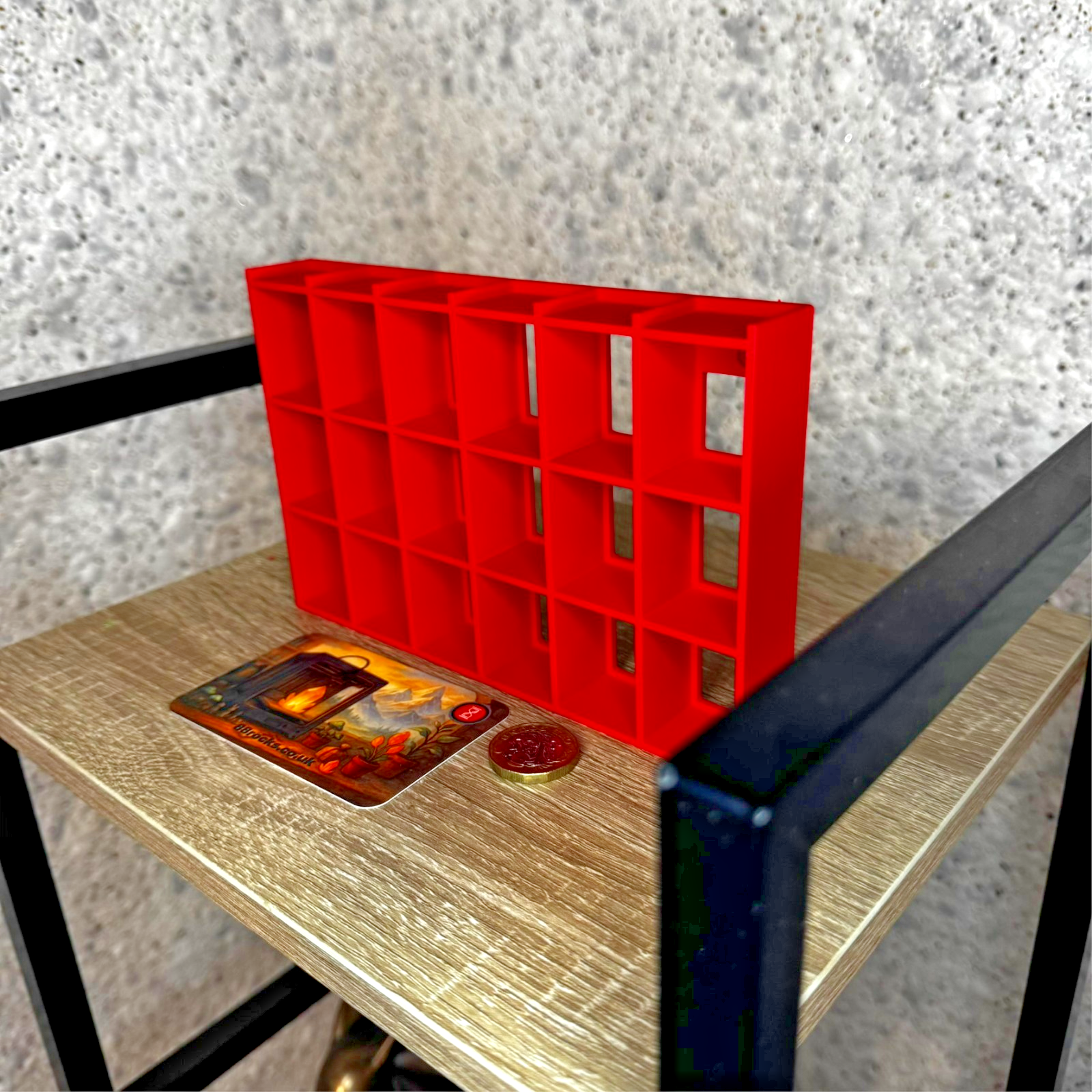 Display shelf for Bitty Pop 24 slots red unit