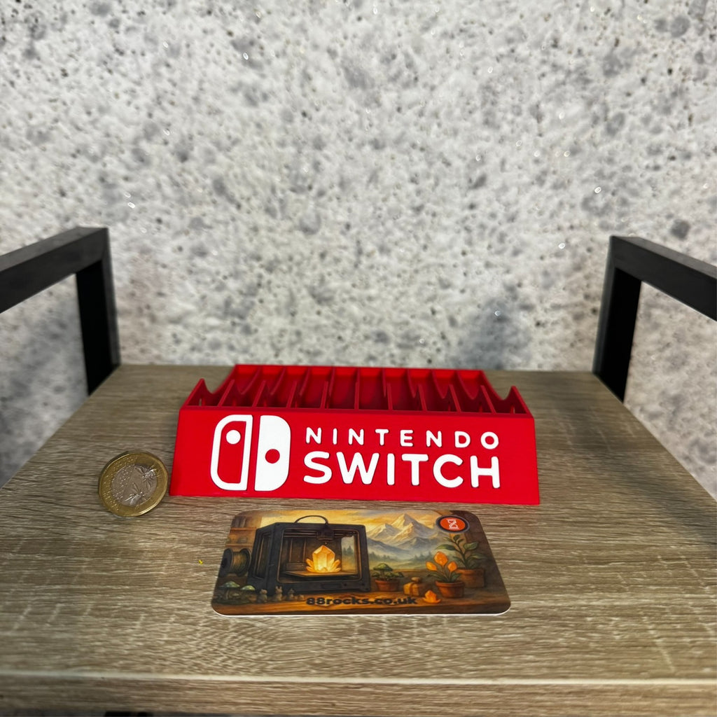 Display Stand Rack for Nintendo Switch Game Cases - Holds 10 Boxes