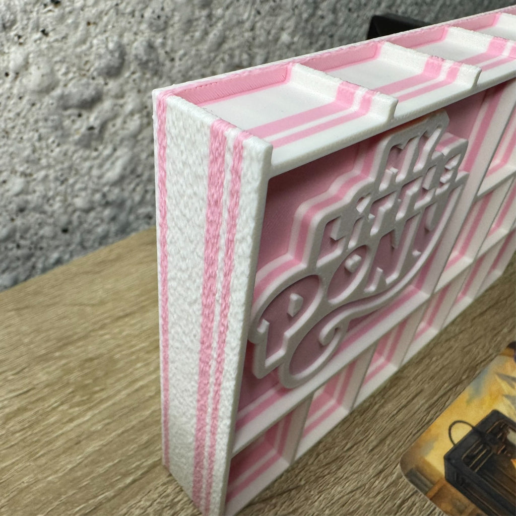 Display Shelf for Bitty Pop boxes My Little Pony themed Pink and White