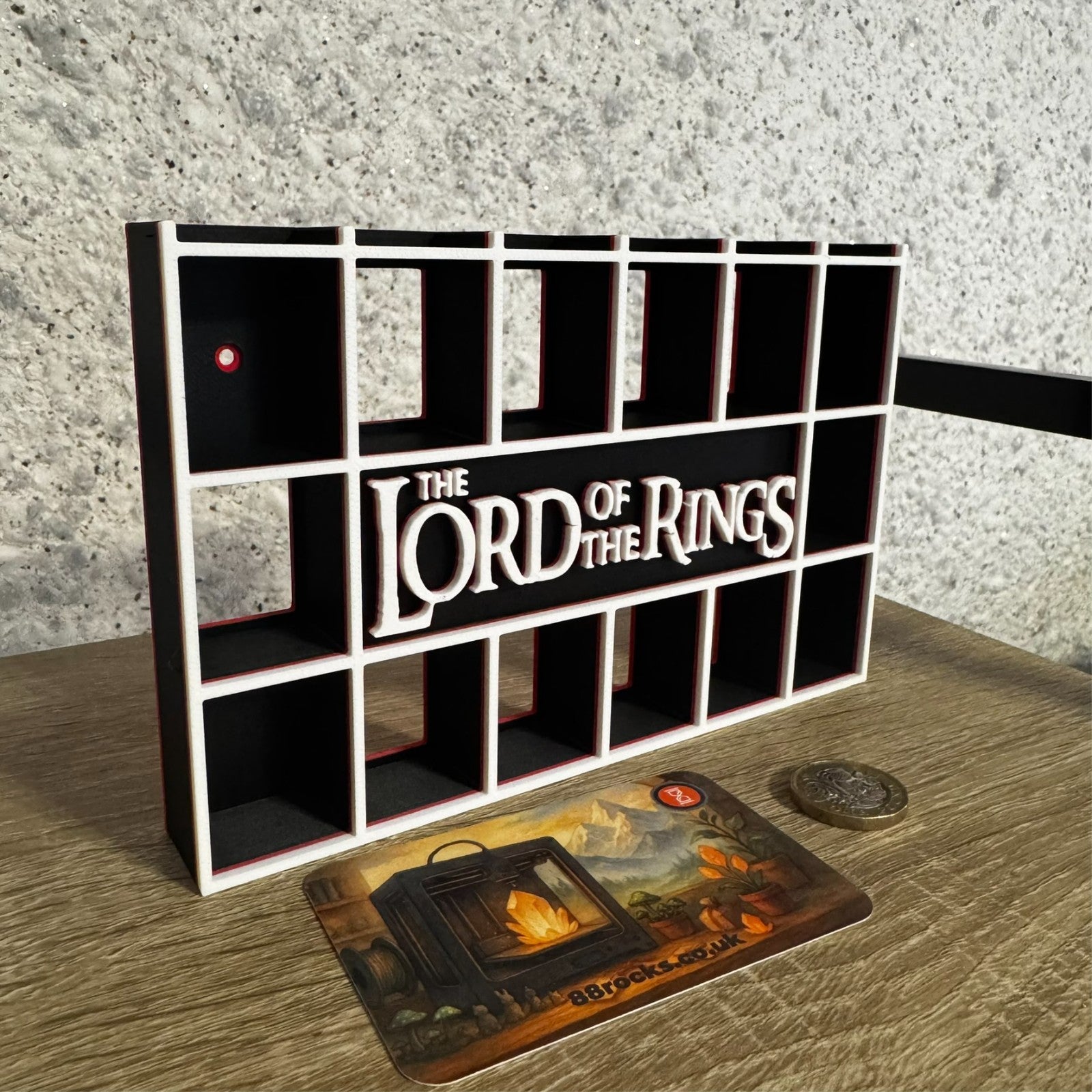 Display Shelf  Stand for Bitty Pop The Lord of the Rings themed 20 slots