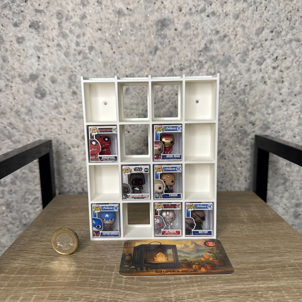 Display Shelf for Bitty Pop 20 slots organizer white