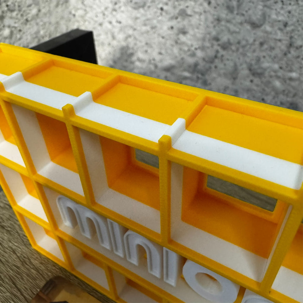 Display Shelf for Bitty Pop in minions theme 20 slots organizer