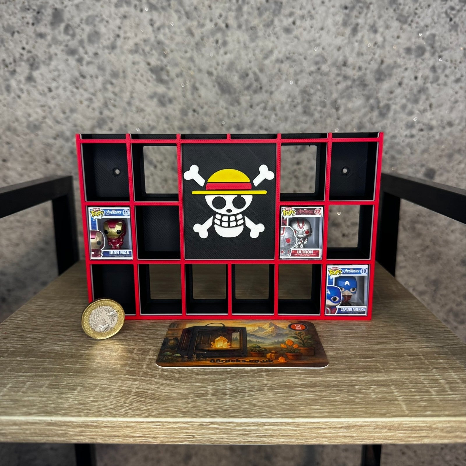 Shelf for Bitty Pop collection in One Piece theme