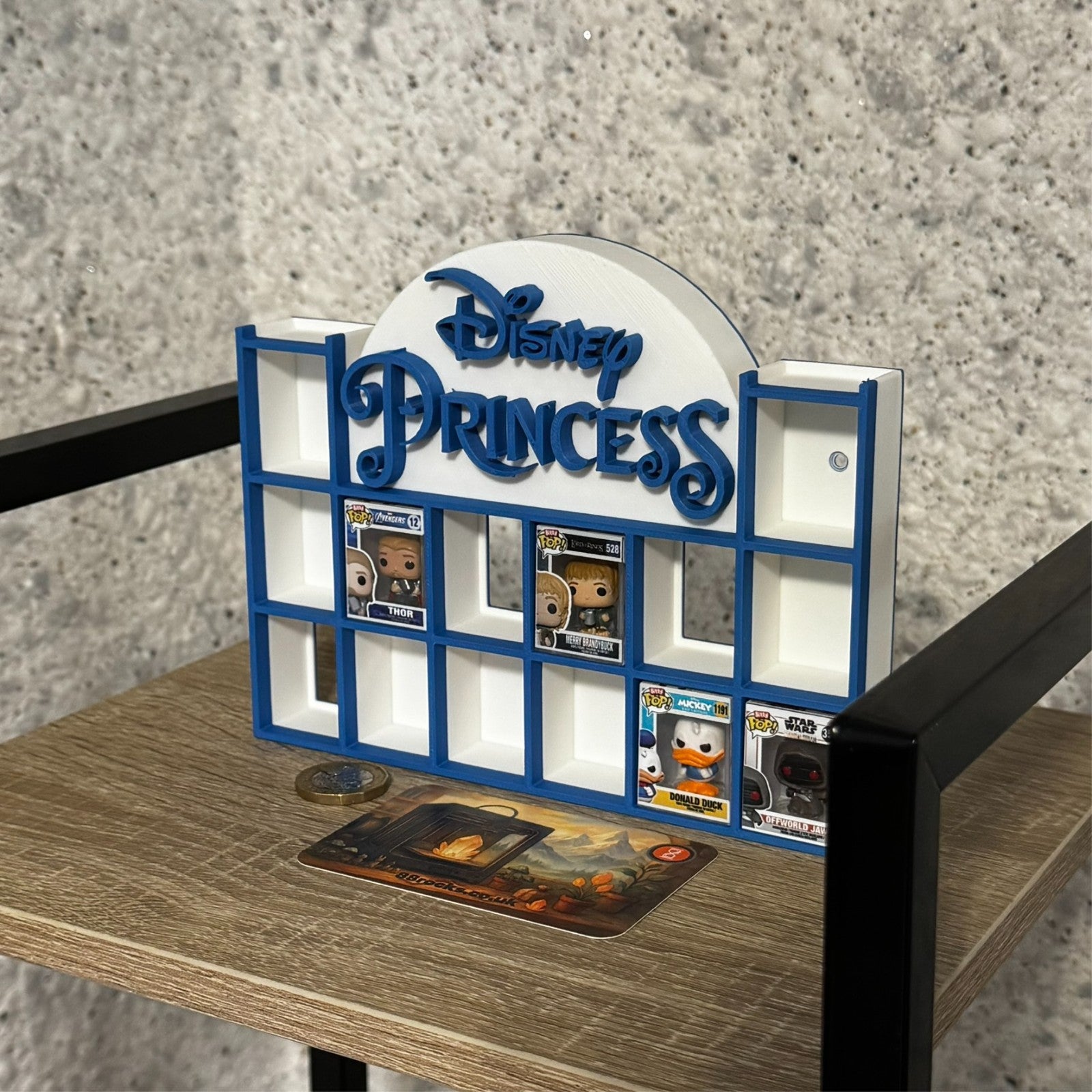 Display Shelf for Bitty Pop mini figures  Disney Princess themed