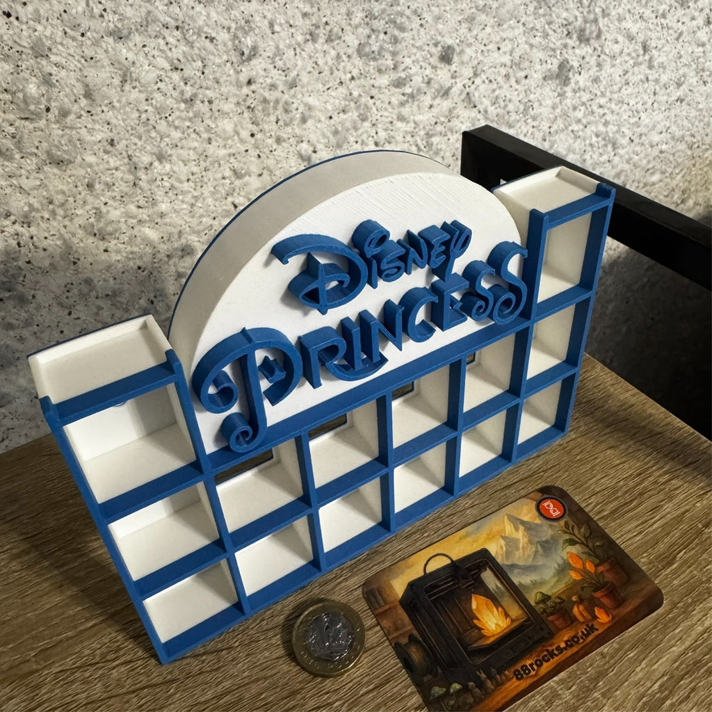 Display Shelf for Bitty Pop mini figures  Disney Princess themed