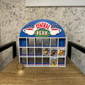 Display Shelf Organizer for 18 Bitty Pop boxes — Central Perk themed