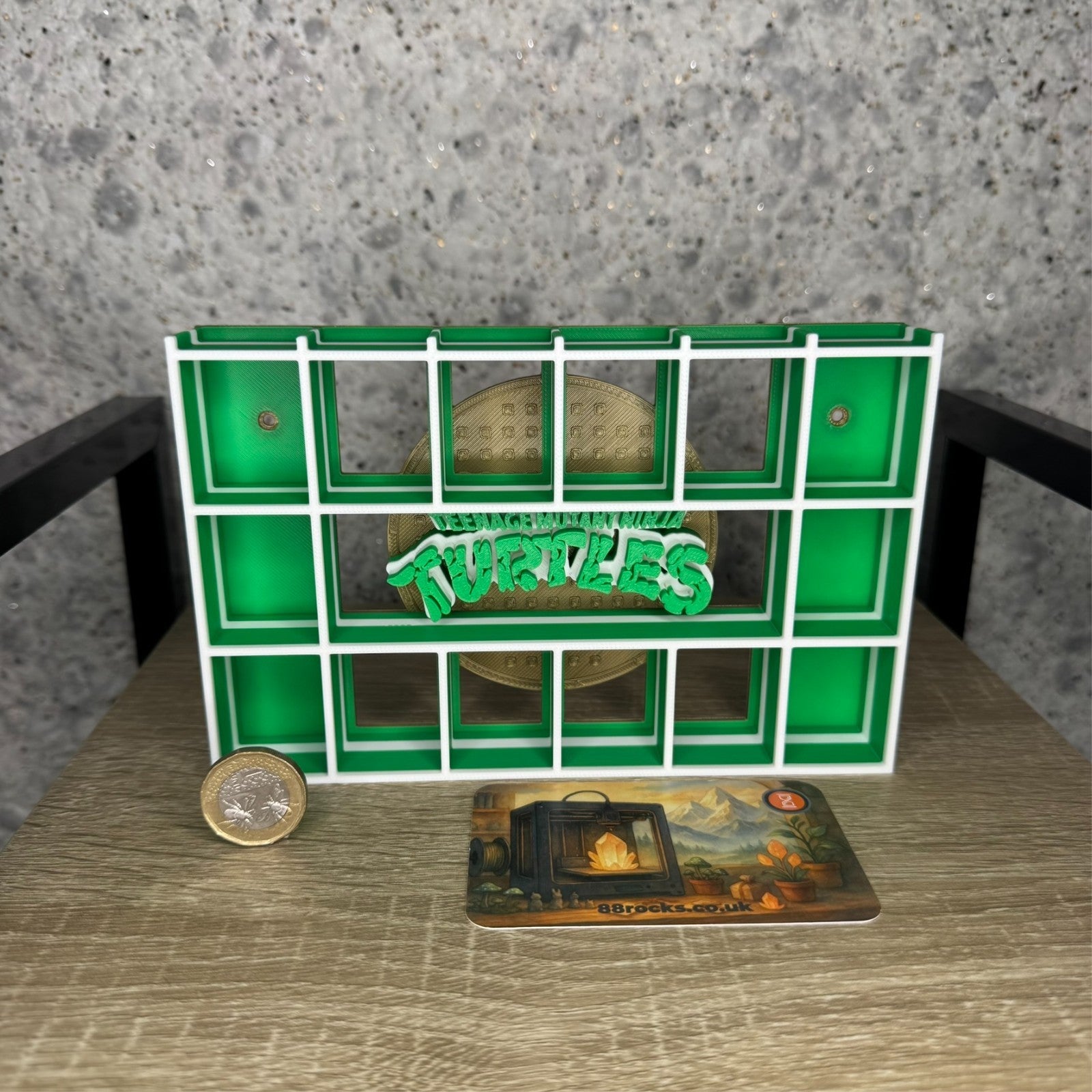 Display Shelf Organizer for 20 Bitty Pop Boxes Ninja Turtles themed