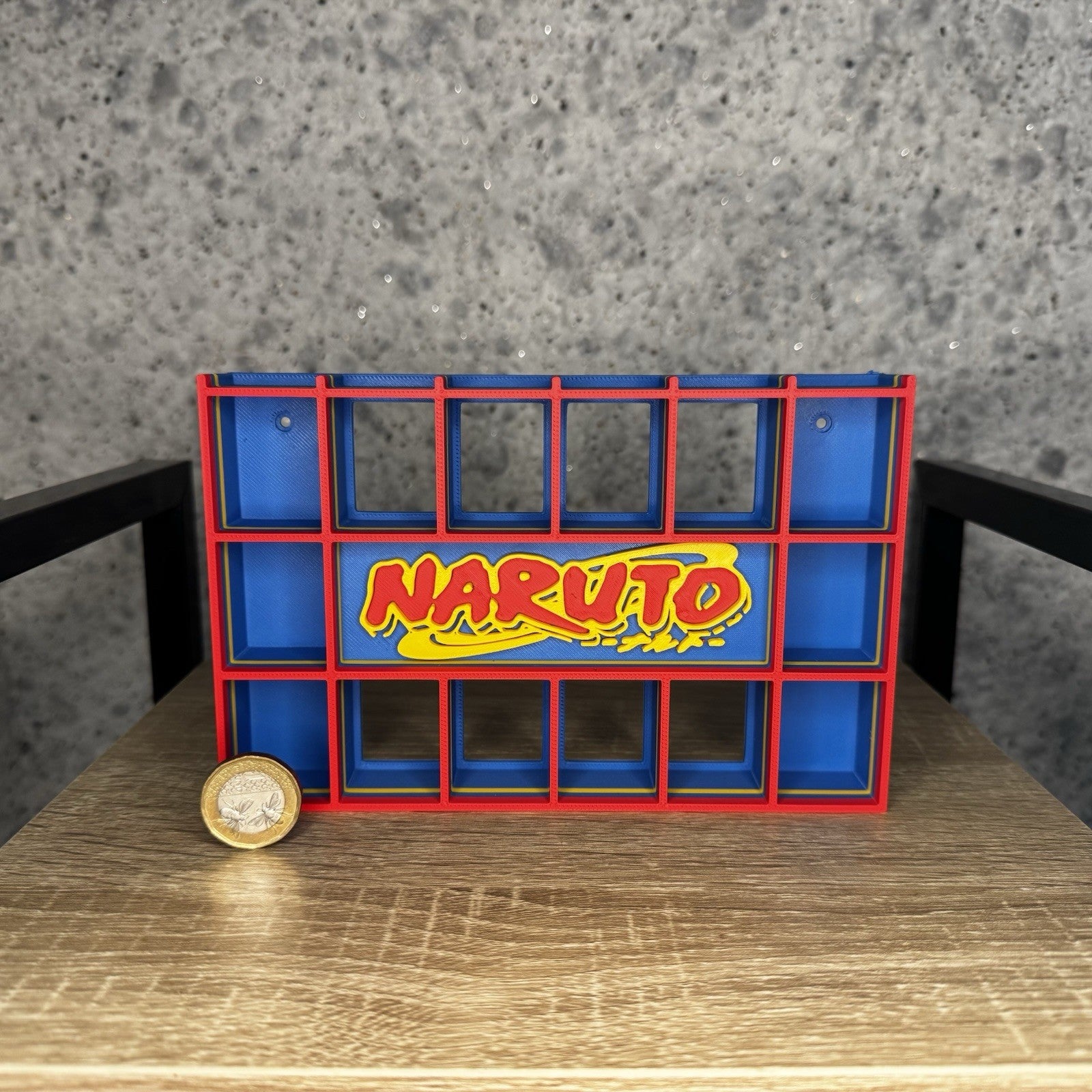 Display Shelf Organizer for 20 Bitty Pop boxes — Naruto themed