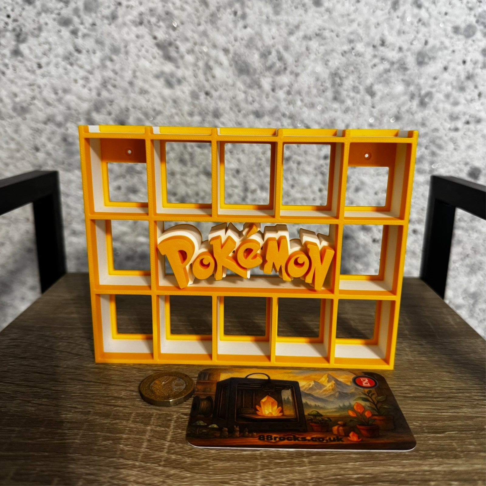 Display Shelf for Bitty Pop Pokemon themed  17 slots stand organizer