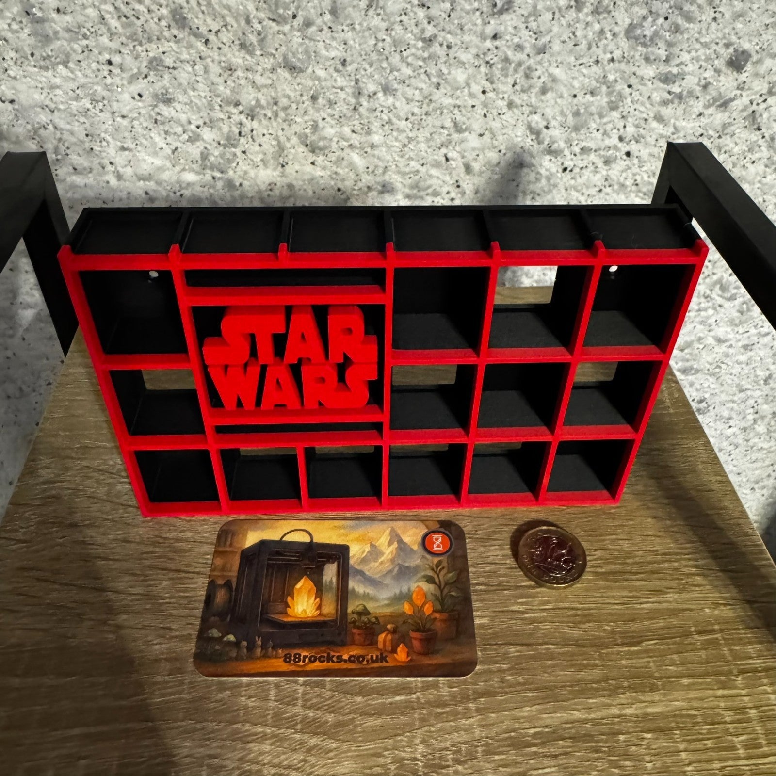 Display Shelf for Bitty Pop Star Wars themed 20 slots organizer