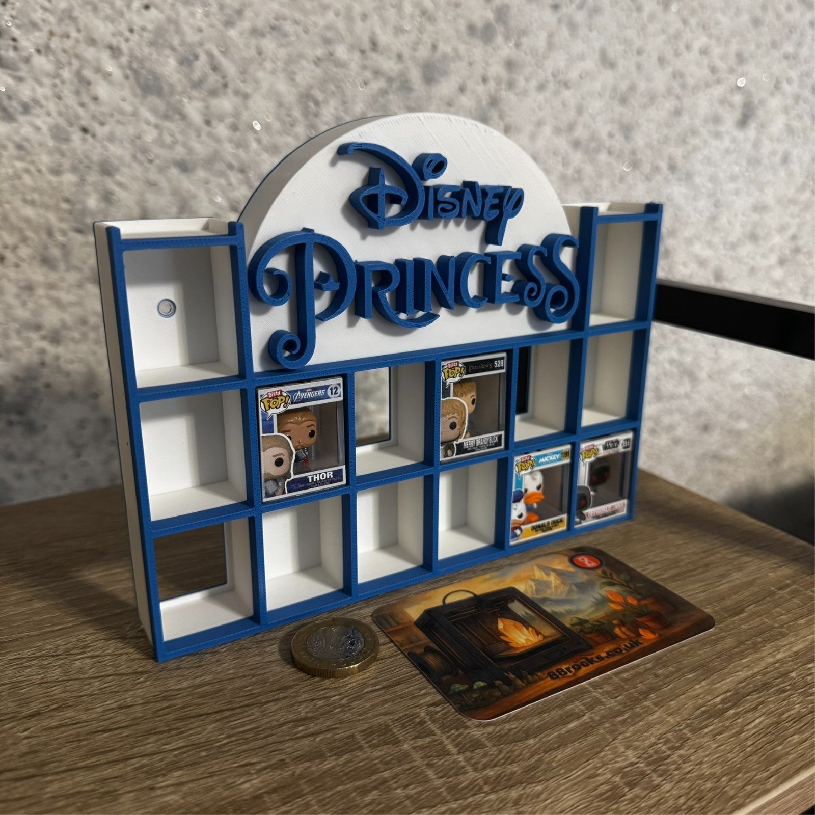 Display Shelf for Bitty Pop mini figures  Disney Princess themed