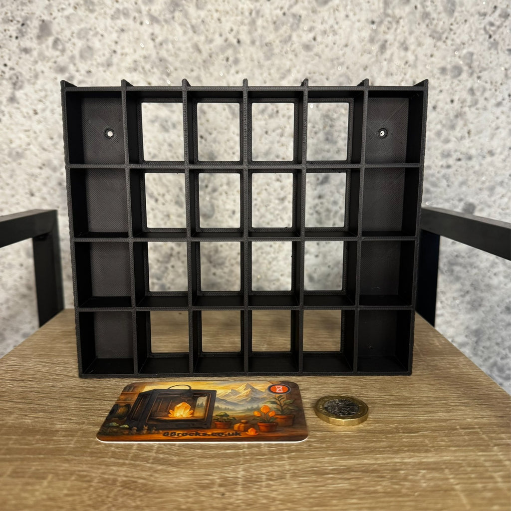 Shelf for Bitty Pop – Holds 30 Figures –Black-Wall/Desk Display Stand
