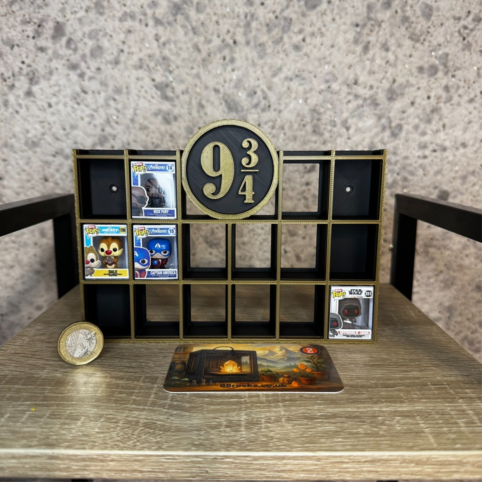 Display Shelf for Bitty Pop Harry Potter themed, 20 slots organizer