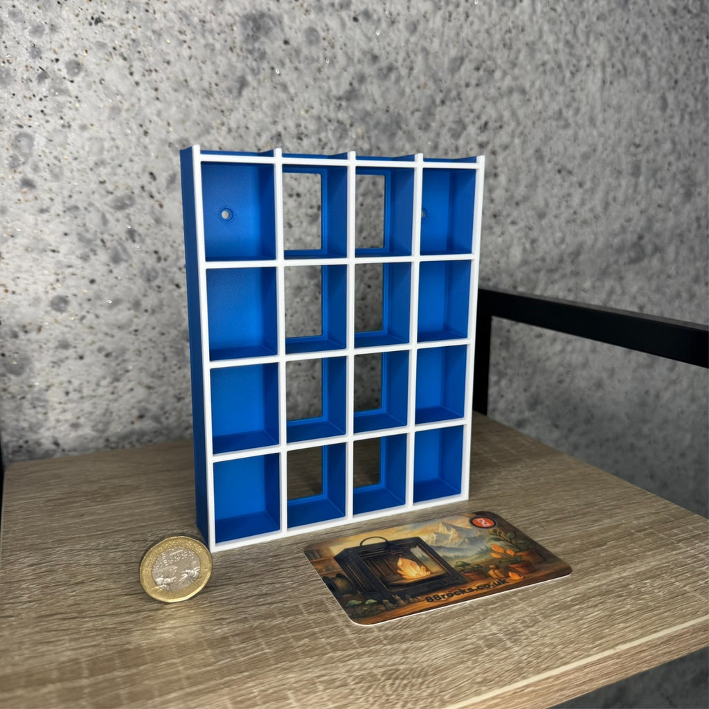 Display Shelf for Bitty Pop 20 slots organizer blue white