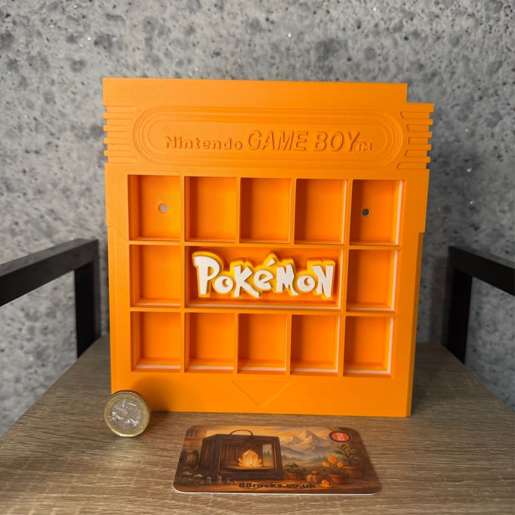 Display Shelf Organizer for 12 Bitty Pop boxes Game Boy Pokemon themed