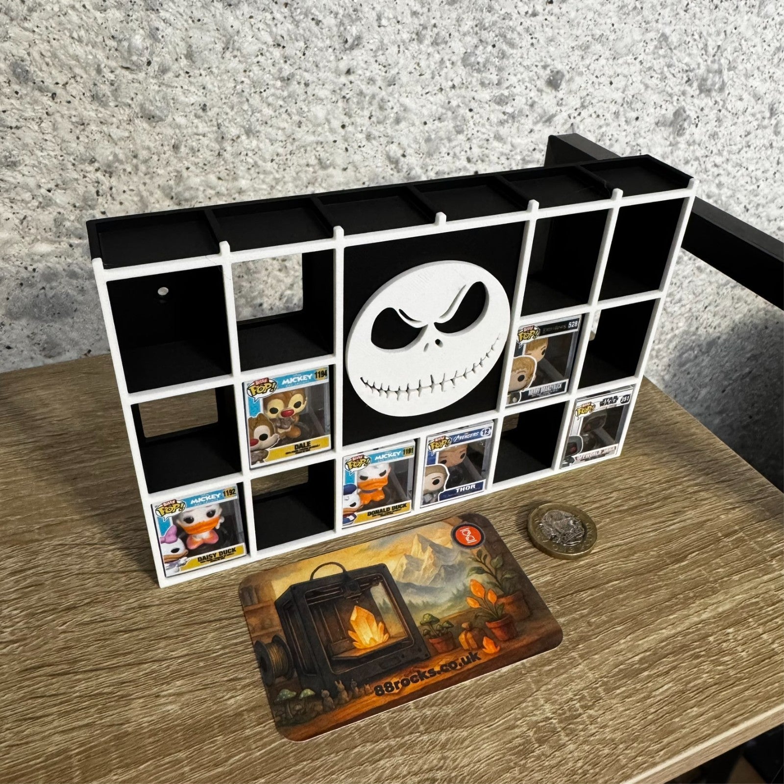 Display Shelf for 20 Bitty Pop Nightmare Before Christmas themed