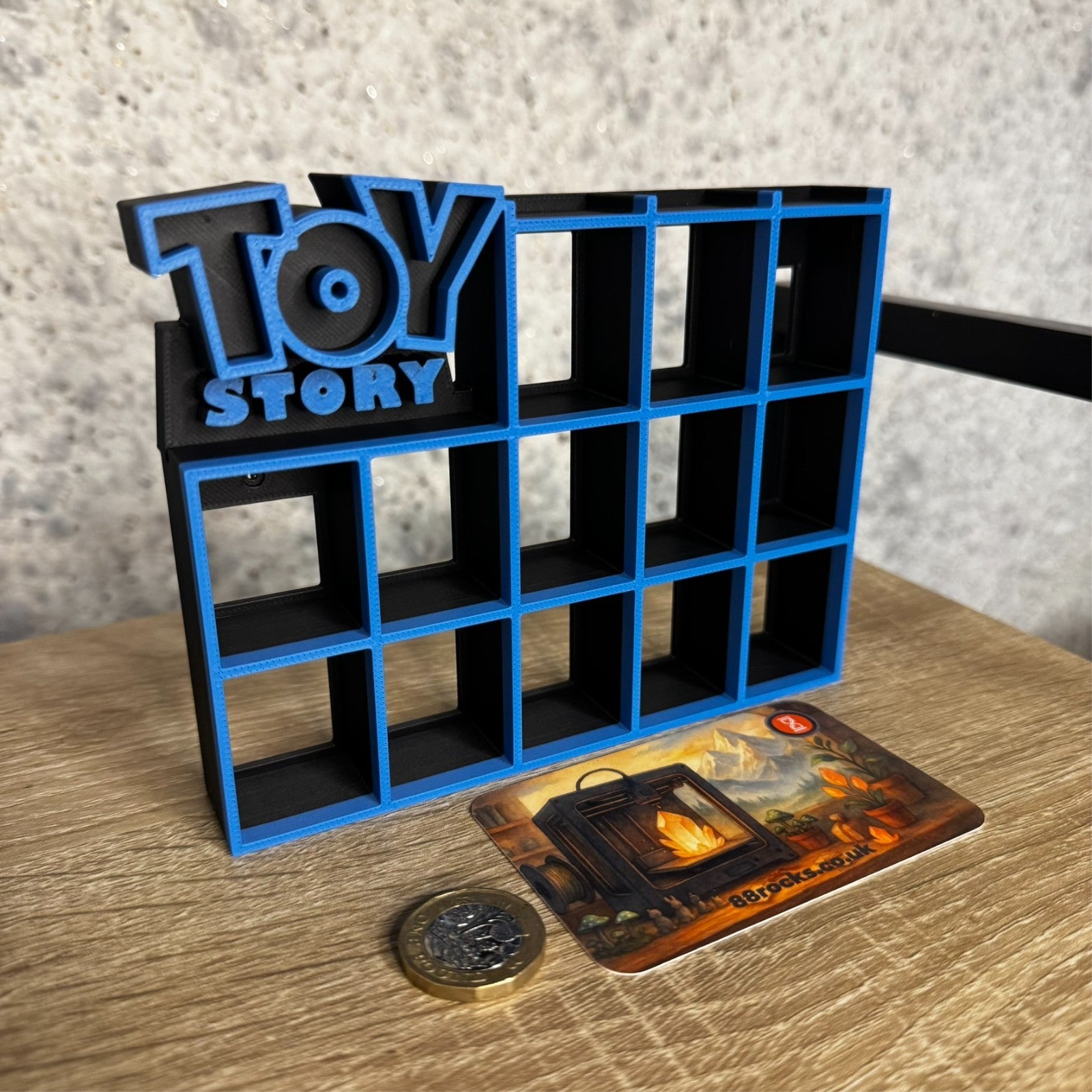 Display Shelf for Bitty Pop Toy Story themed 16 slots organizer