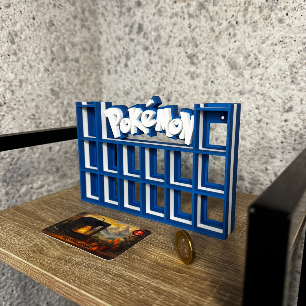 Display Shelf for Bitty Pop Pokemon themed 16 slots unit (water edition)