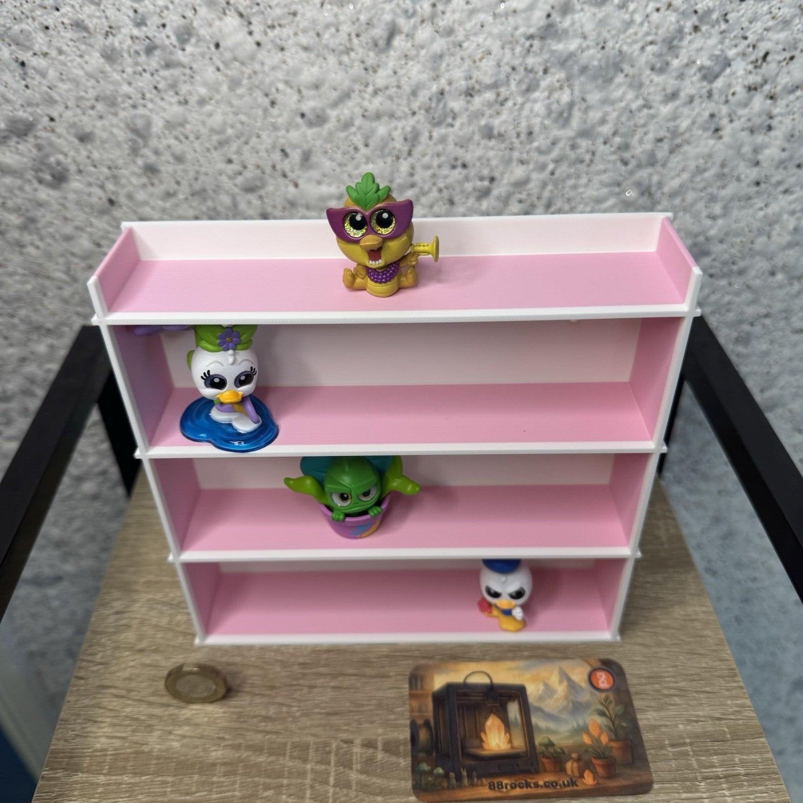 Display Shelf for Disney Doorables Figures 3 Tier Mini Figure Shelf