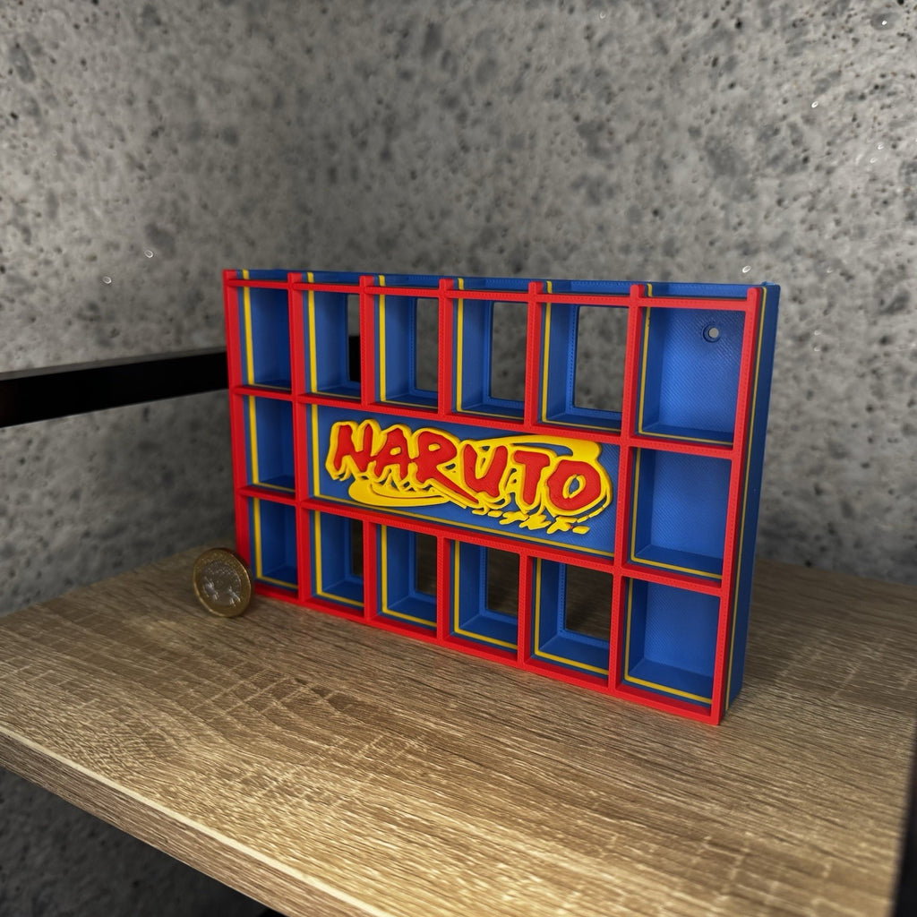 Display Shelf Organizer for 20 Bitty Pop boxes — Naruto themed
