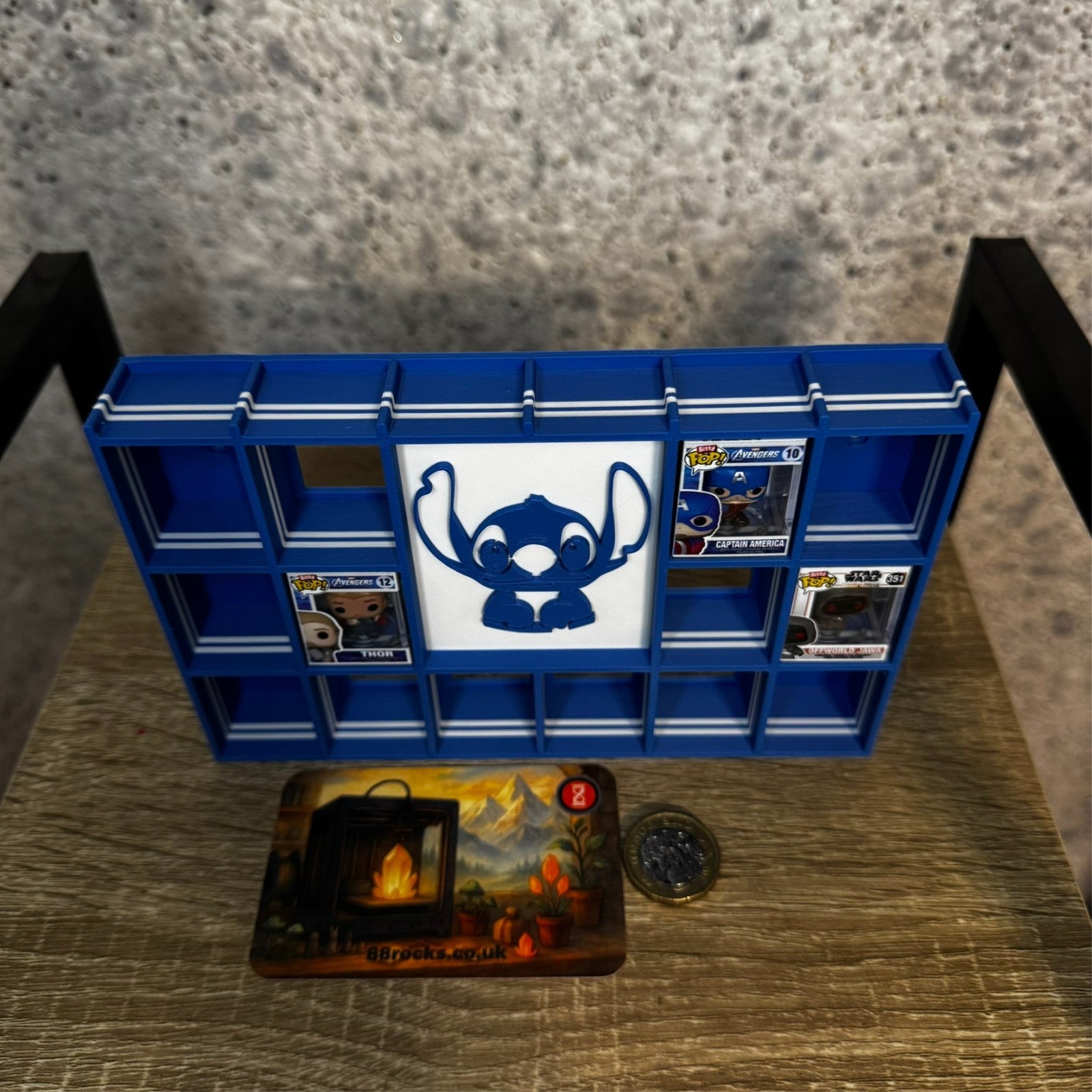Display Shelf for Bitty Pop in Stitch Theme 20 Slots organizer