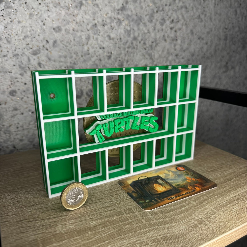 Display Shelf Organizer for 20 Bitty Pop Boxes Ninja Turtles themed